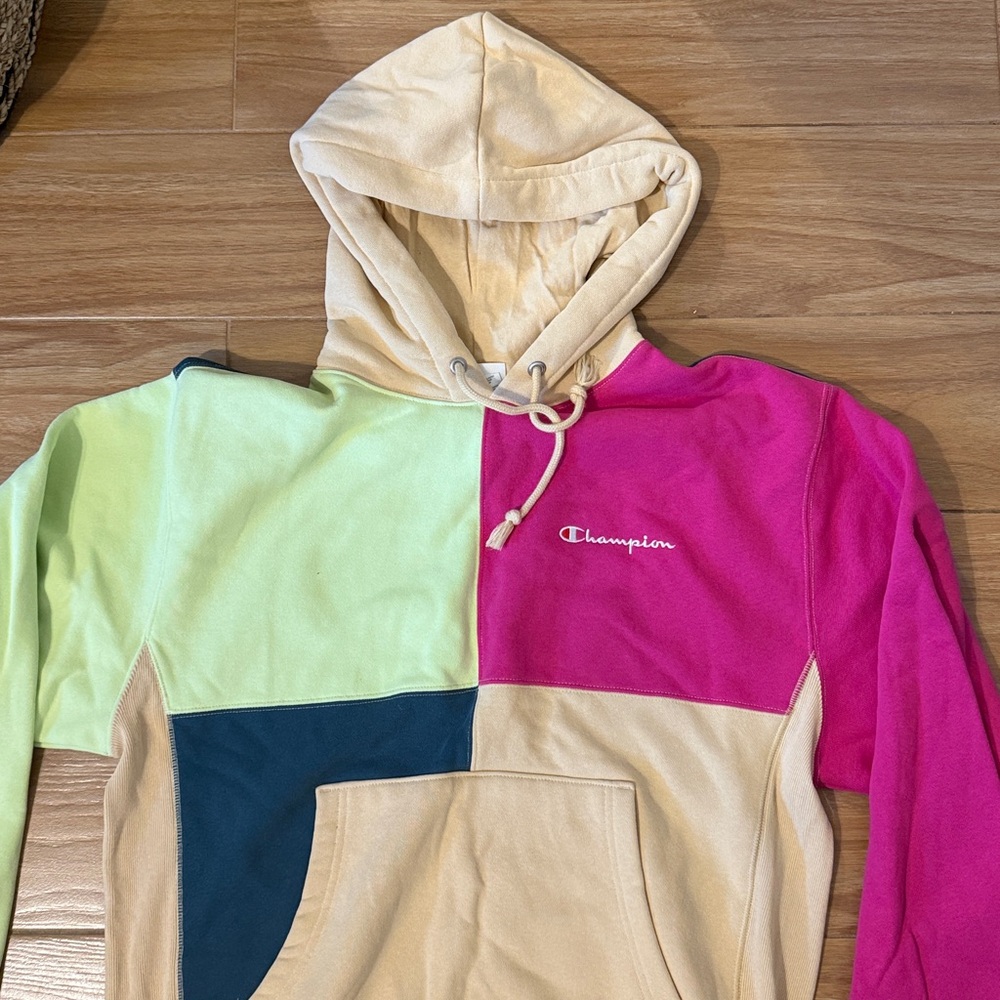 Champion Multicolor Patchwork Hoodie - image 2